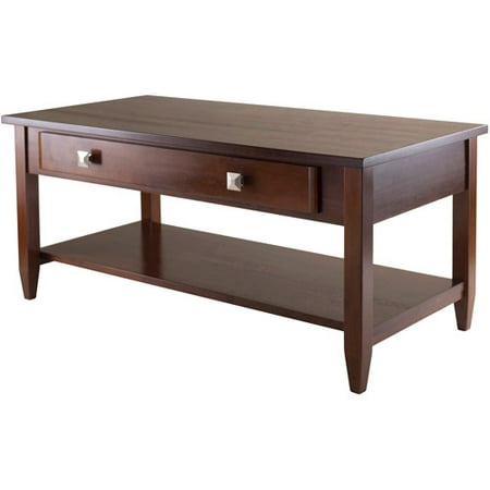 Winsome Wood Richmond Coffee Table with Drawer, Walnut