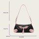 thumbnail image 4 of Small Shoulder Bag Y2k Purse For Women Coquette Bow Tie Clutch Bags Pu Leather Hobo Handbag Chic Y2k Underarm Bag, 4 of 4