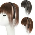 thumbnail image 2 of Lady Curved Bangs Braided Hairband in Bangs Wispy Bangs Fringe Braided Hairpieces for Women Flat Neat Bangs, 2 of 5