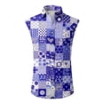 thumbnail image 5 of LTTVQM Men's Hawaiian Shirts Summer Beach Sleeveless Button Down Shirts Casual Tropical Print Tee Basic Clothing Red L, 5 of 5