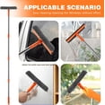 thumbnail image 3 of Squeegee for Window I 2-in-1 Window CleanerSponge and Soft Rubber Strip with TelescopicExtension Pole 18"-29" | Window Washer forShower, Car Windshield, Mirror, Glass Cleaning, 3 of 5