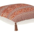 thumbnail image 4 of Parkland Collection Transitional Stripes Pink Square 18" x 18" Pillow, 4 of 6