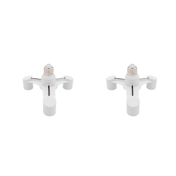 Divisor de bombilla E27 Wosthever Soporte de adaptador de luz 1 a 3 2Conjunto