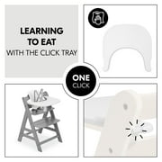 hauck Alpha+ Adjustable Wooden High Chair Set, Gray