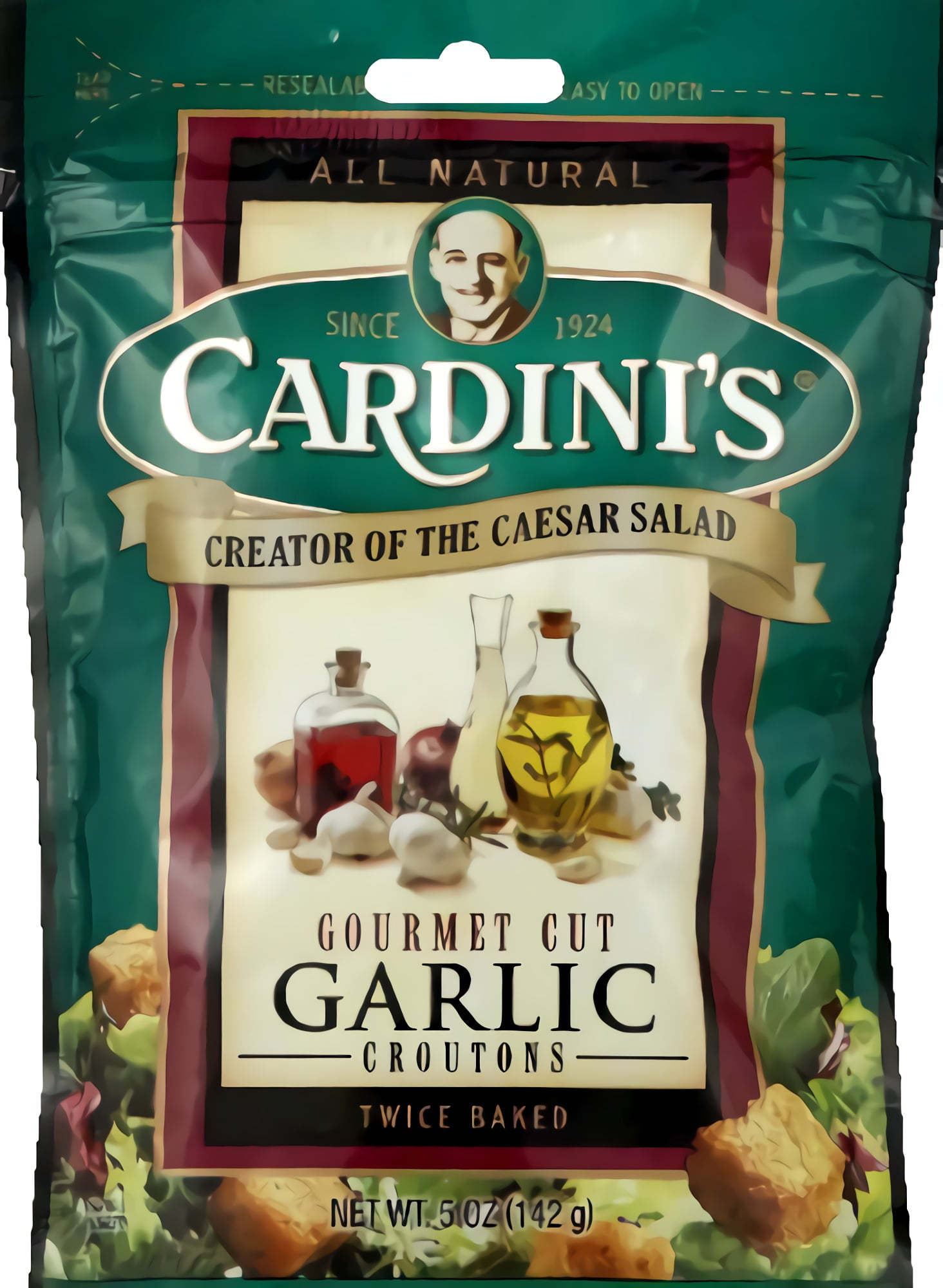 (3 pack) Cardini Croutons Garlic Gourmet Cut | 6 Count
