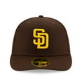 thumbnail image 2 of Men's New Era Brown San Diego Padres Authentic Collection On-Field Low Profile 59FIFTY Fitted Hat, 2 of 5