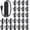 Black, variant on 20 Pack 3 Outlet Power Strip Extension Cord with Flat Plug Mini Cord 3 Ground Heavy Duty Mountable Outlets Strip for Phone Office (1 ft,White)