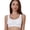White, variant on huanledash Wide Shoulder Straps U-Shape Beauty Back Padded Wireless Sport Bra Women Solid Color Ribbed Sport Vest
