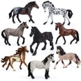 thumbnail image 1 of Juego de 8 piezas de Toy Figures UANDME Big Mare y Stallion Horse, 1 of 7