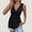 Black, variant on Only Moment Womens Plus Size Tank Tops V Neck Casual Cute Summer Spaghetti Strap Women's Peplum Tank Tops Blackish Green,S