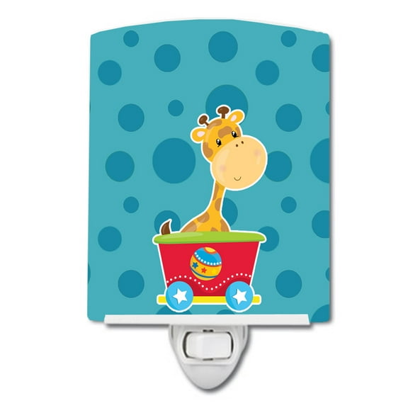 Circus Giraffe Train Car Ceramic Night Light