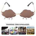thumbnail image 3 of 1 par de gafas de sol con forma de nube para fiesta, gafas de sol elegantes para mujer, 3 of 8