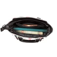 thumbnail image 5 of Lsque Hello Rabbit Pattern Leather Rivet Shoulder Bag – Elegant Genuine Leather & Microfiber PU Crossbody with Detachable Adjustable Strap, 5 of 5