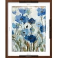 thumbnail image 5 of Art.com Abstracted Floral in Blue II Art Print by Silvia Vassileva, Brown Frame Wall Art, 17" x 21", 5 of 5
