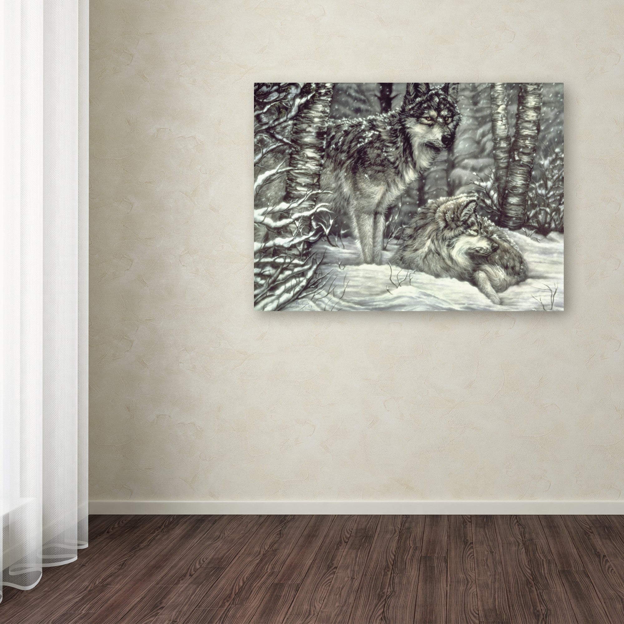 Trademark Fine Art 'Bedding Down' Canvas Art by Jenny Newland