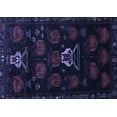 thumbnail image 1 of Ahgly Company Machine Washable Indoor Rectangle Animal Blue Traditional Area Rugs, 6' x 9', 1 of 4