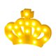 thumbnail image 2 of Lámpara de noche LED con forma de corona – Funciona con pilas – Decoración de pared de plástico estilo princesa para dormitorio juvenil y fiesta de cumpleaños, 2 of 6