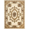 thumbnail image 2 of Infinity Home 36324 3 ft. 11 in. x 5 ft. 3 in. Timeless Le Petit Palais Traditional Area Rug - Ivory, 2 of 5