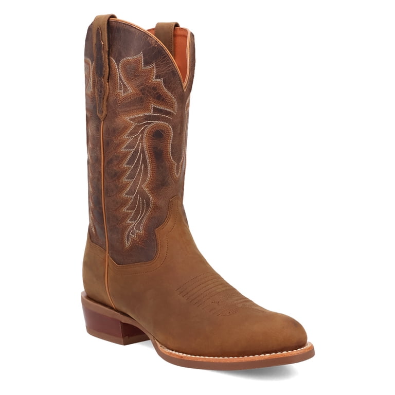 Dan Post Cowboy Boots Mens 9.5 EW Brown Leather Western Embroidered Pull On Dan Post Boots Mens Triton Embroidered Pull On Snip Toe  main image 4
