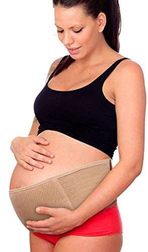 Pregnancy Belt by Perinatal Cares Black Back & Abdominal Support Mini Cradle 