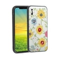 thumbnail image 1 of Floral-MIni Phone Case, Degined for iPhone X Case Men Women, Flexible Silicone Shockproof Case for iPhone X, 1 of 1