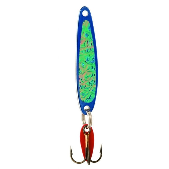 Swedish Pimple Jigging Lure, 1/3 oz, 1-7/8 in, Blue Ice