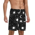 thumbnail image 2 of Easygdp Crescent and Stars Men's Short Pajama Pants, Sleep Shorts, Household Pants, Casual Pants with Pockets - 4X-Large, 2 of 9