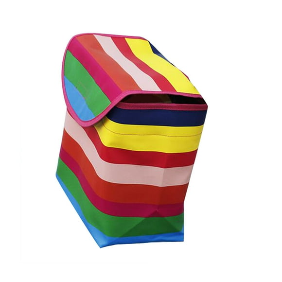 EGNMCR Bike Accessories Bicycle Covered Basket Canvas Folding Front Basket Hanging Basket Bicycle Basket