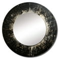 thumbnail image 2 of Designart "Black And White Astrological Minimalism" Astrology White Large Round Mirror - Round Office Mirror Wall Decor - Astronomy Round Printed Mirror - 23" x 23", 2 of 6