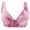 Purple, variant on Homenesgenics Wireless Bras for Women Woman's Printing Thin Front Buckle Adjustment Chest Shape Bra underwear No Rims