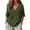 Blackish Green, variant on MEICHEN Women's Casual Round Neck Button Down Middle Length Sleeve Top T Shirt Summer Essentials Tops for Women
