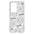 thumbnail image 1 of DistinctInk Clear Shockproof Hybrid Case for Galaxy S21 ULTRA 5G (6.8" Screen) - TPU Bumper, Acrylic Back, Tempered Glass Screen Protector - Black White Floral Pattern, 1 of 2