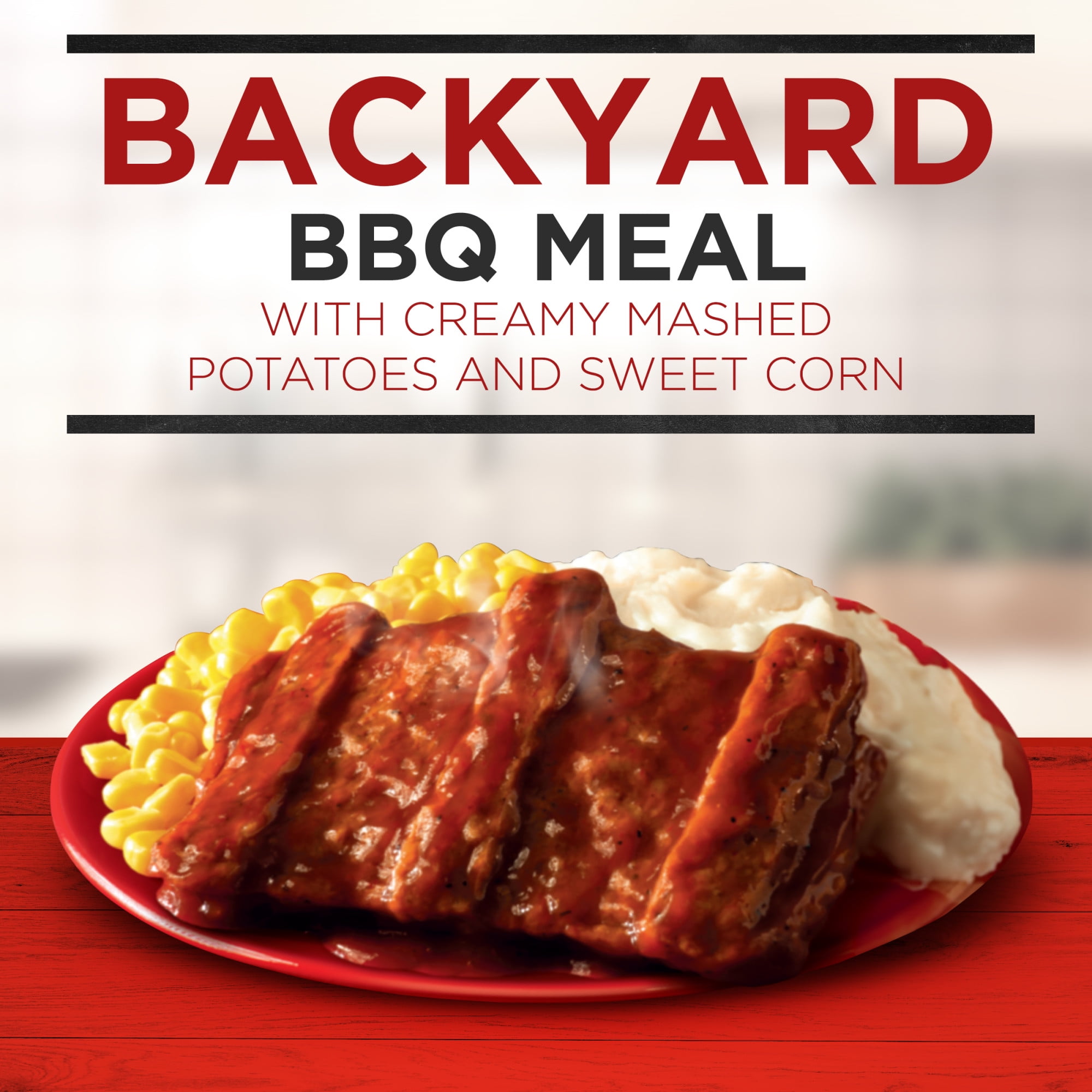 Banquet Backyard BBQ, 16g Protein, Frozen Meal, 10.45 oz.