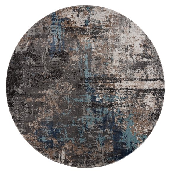 United Weavers Portsmouth Modern Fusion Blue Round Rug 7'11" x 7'11"