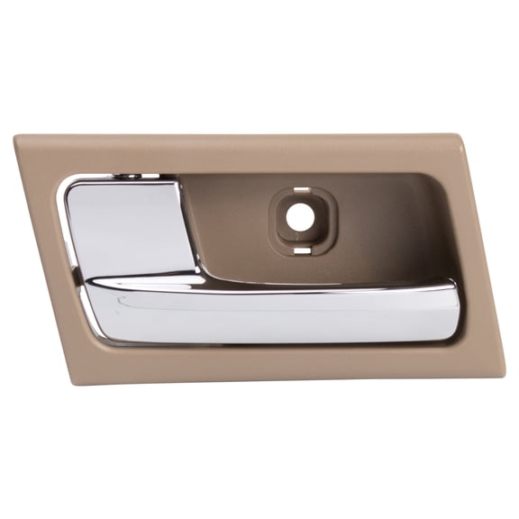 TRQ Parchment/Chrome Inner Door Handle LH for Crown Vic Grand Marquis Marauder DHA49628