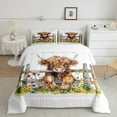 thumbnail image 3 of Castle Fairy Highland Cattle 3 Pieces Queen Comforter Set,Rustic Cabin Ultra Soft Bedding Sets,Farmhouse Animal Bedding Comforter Set,Luxury Teens Bedroom Decor,Reversible, 3 of 9