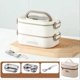 thumbnail image 1 of 1500ml Double Layers Stainless Steel 304 Thermal Lunch Box, 1 of 4