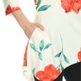 thumbnail image 5 of White Mark Fashion Casual Scoop Neck Floral Blouse & Top, Women's & Women's Plus, 5 of 5