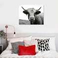 thumbnail image 4 of Nawypu Black and White Framed Nature Prints Wall Art Animals Poster large Highland Cow Vintage Canvas Artwork for Living Room Farmhouse Wall Decoration, 4 of 4