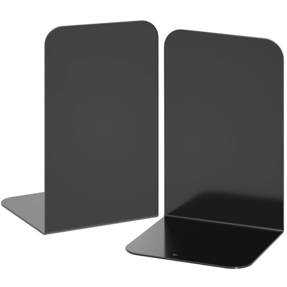 1 par de sujetalibros VFINE, color negro metálico, para libros pesados