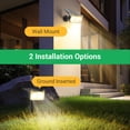 thumbnail image 3 of Focos solares WDTPro, impermeables y exteriores, paquete de 4, blanco cálido, 3 of 7