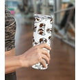 thumbnail image 5 of WIRESTER 20oz Stainless Steel Tumbler with Plastic Straw for Coffee, Tea, Shake, Smoothie, Wine, Water, Hot Cold Drink - Shih Tzu Funny Playful Postures, 5 of 6
