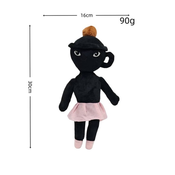 Tung Tung Tung Sahur Black Teapot Ballerina Plush Toy, 12 inch