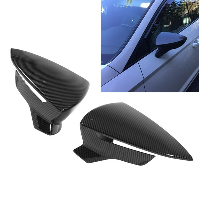 Pair Rear View Mirror Protective Covers, Left Right Rearview Mirror Cover Replacement For Leon Mk3 5F ST FR Cupra 2013-2019