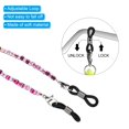 thumbnail image 4 of Uxcell Eyeglass Strap 2 Pack Adjustable Eye Glasses Holder Chains Bead String Sunglasses Eyewear Retainer Colors, 4 of 6