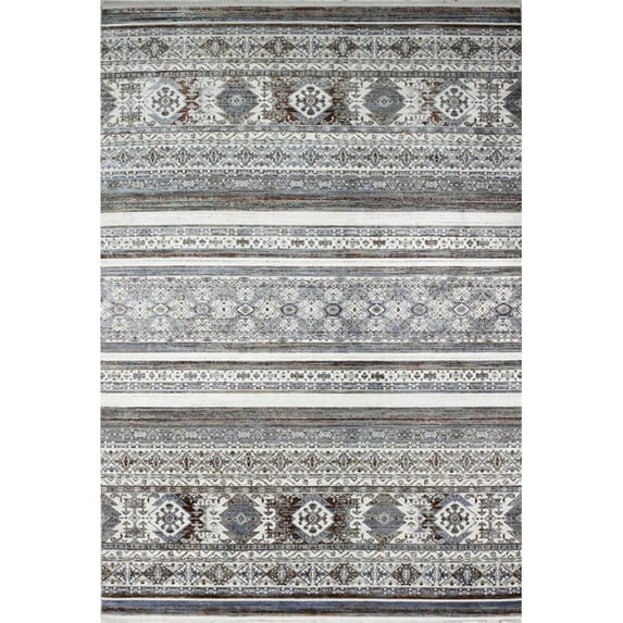 Bashian Allure Gelena 9'6" x 13'6" Area Rug in Ivory and Red