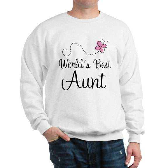 CafePress - World's Best Aunt Sweatshirt - Crew Neck Sweatshirt