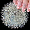 thumbnail image 1 of Pegatinas para uñas PEPFTG 3D luna y estrella plateadas, 30 hojas, 1 of 6
