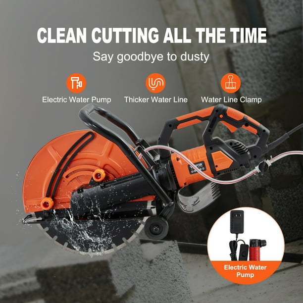 VEVOR Electric Concrete Saw 16 in 3200 W 15 A Motor Circular Saw