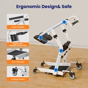 VOCIC Sit to Stand Lift for Seniors, One-Step Standing Aid Transfer Unit with Wheels, Home Use